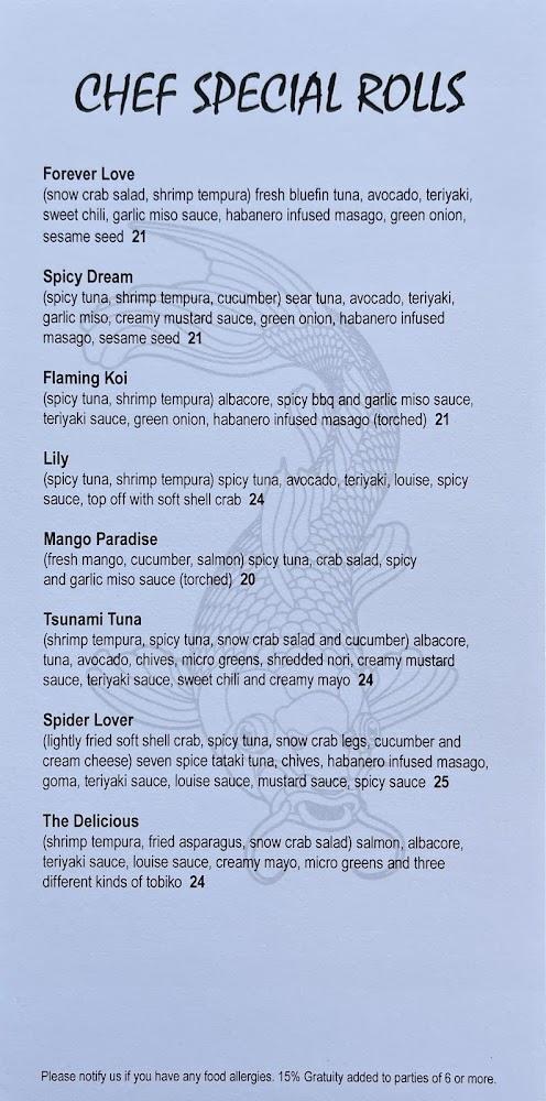 Amici Sushi Menu image 4